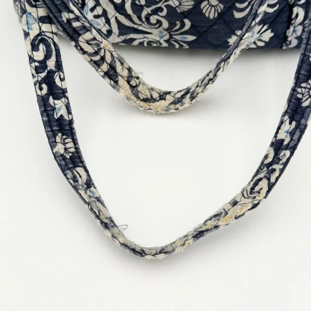 Vera Bradley Twirly Birds Navy Blue Shoulder Tote Bag
